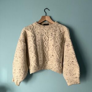 Vintage Wool Cable Knit Sweater